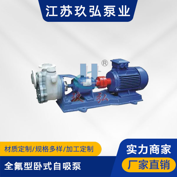 FZB全氟型臥式自(zì)吸泵(圖1) FZB全氟型臥式(shì)自吸泵(圖1)